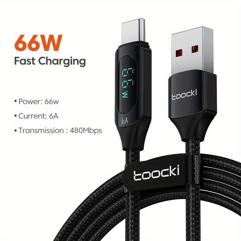 Cable USB C Carga Rápida