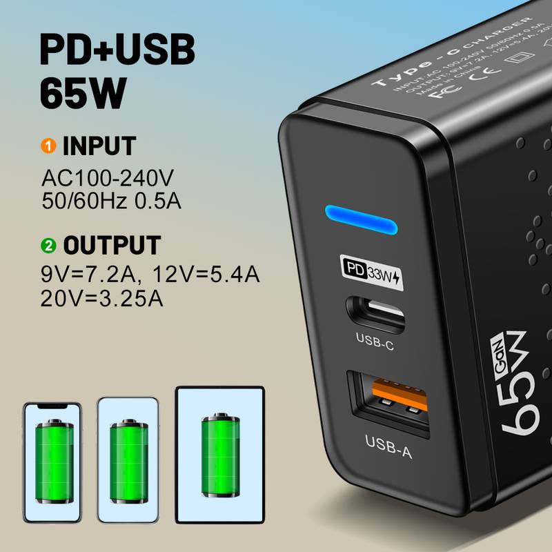 Cargador USB 65W