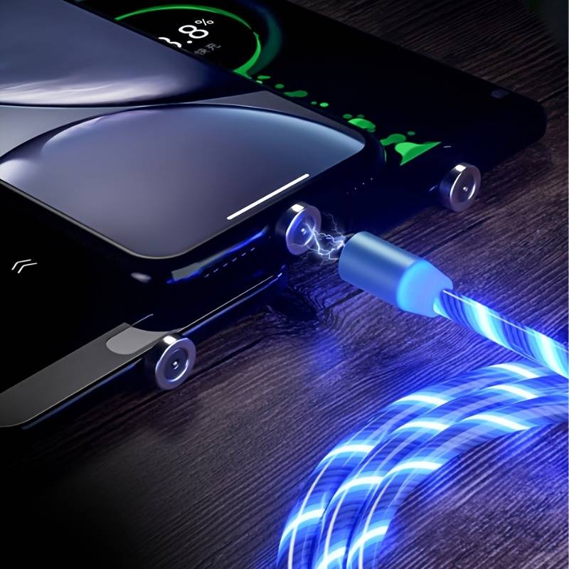 USB LED Glow Flowing Cable De Carga