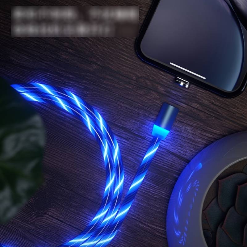 USB LED Glow Flowing Cable De Carga