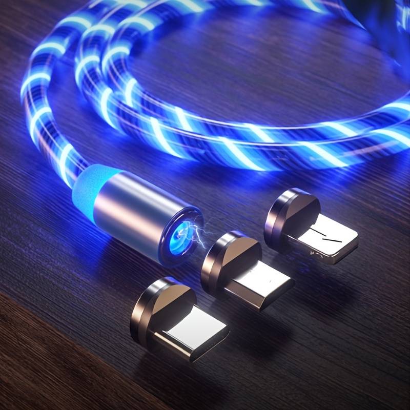 USB LED Glow Flowing Cable De Carga